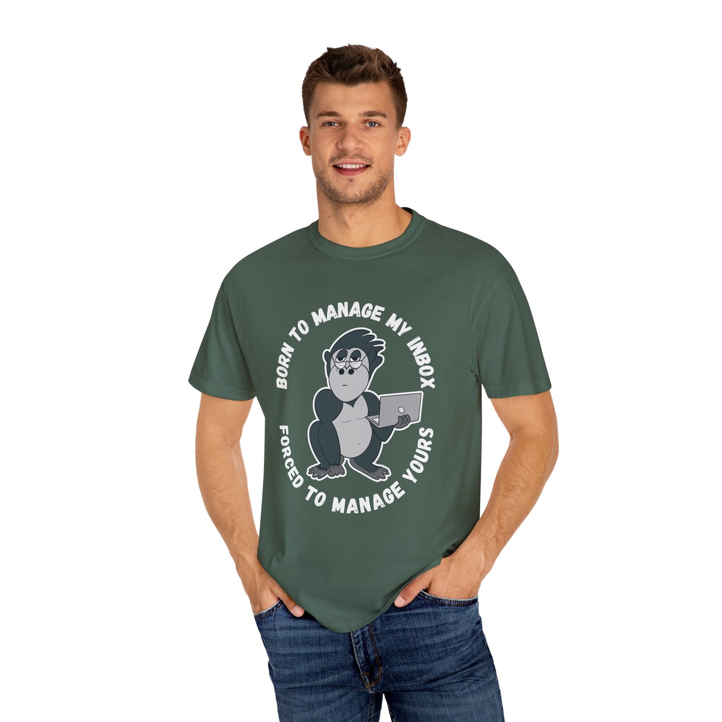 Irked Gorilla Born to Manage My Inbox, Unisex Tshirt